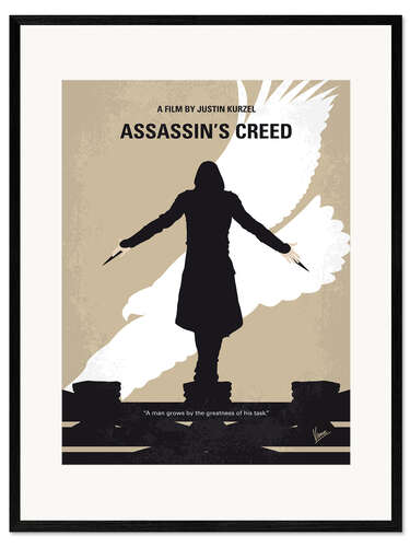 Impression artistique encadrée Assassin's Creed (anglais)