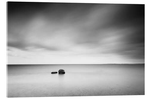 Akryylilasitaulu Stones monochrome in the sea