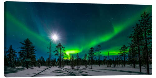 Canvas print Green nights