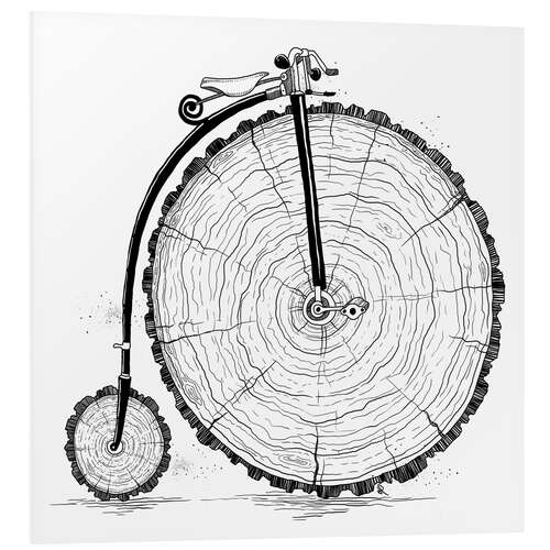 Tableau en PVC Bicylette en bois