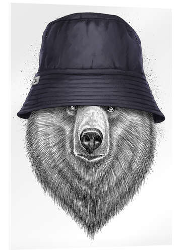 Acrylic print Bear in hat