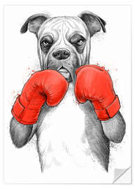 Wall sticker German boxer