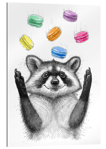 Gallery print Raccoon and cookies