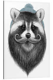 Aluminiumtavla Bearded raccoon