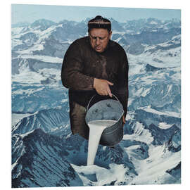 Hartschaumbild Milky Mountain