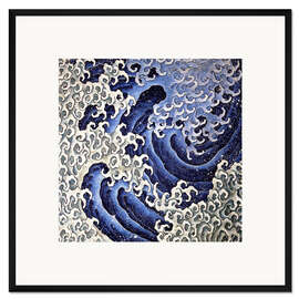 Gerahmter Kunstdruck Männliche Welle