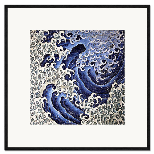 Impression artistique encadrée Vague masculine