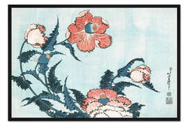 Gerahmter Kunstdruck Mohnblumen