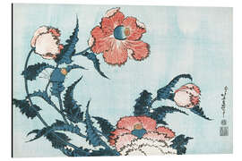 Magnettafel Mohnblumen