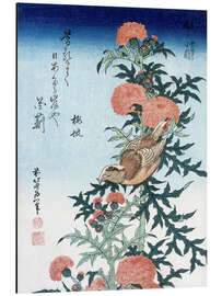 Magnettafel Vogel und Distel