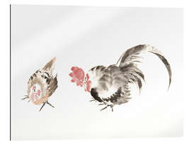 Galleritryk Rooster and hen