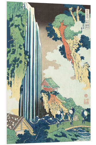 Foam board print Ono Waterfall on the Kisokaido