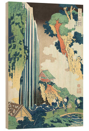 Obraz na drewnie Ono Waterfall on the Kisokaid? - Katsushika Hokusai