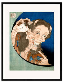 Kunsttryk i ramme Laughing Demoness (Warai Hannya)