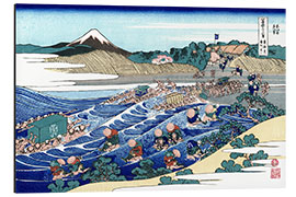 Aluminiumtavla The Fuji from Kanaya on the Tokaido