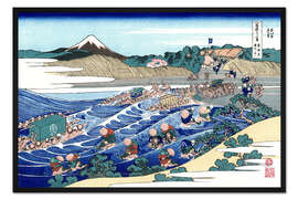 Gerahmter Kunstdruck Der Fuji von Kanaya auf dem Tokaido