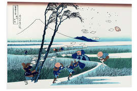 Hartschaumbild Ejiri in der Suruga-Provinz - Katsushika Hokusai