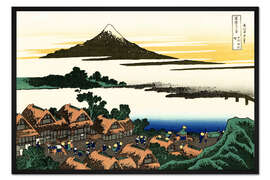 Gerahmter Kunstdruck Dämmerung bei Isawa in der Provinz Kai