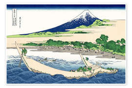 Poster Ufer von Tago Bucht Ejiri bei Tokaido