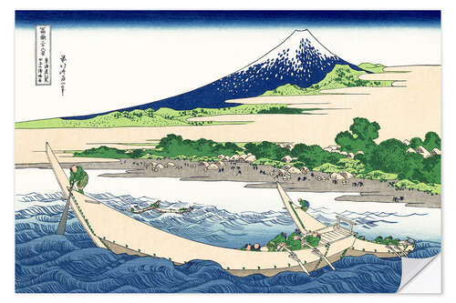 Selvklebende plakat The Shore at Tago near Ejiri on the Tokaido