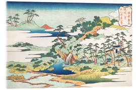 Akrylbillede  The Sacred Spring at Jogaku - Katsushika Hokusai
