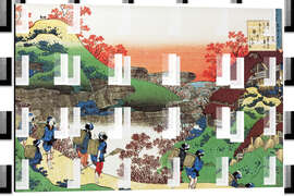 Magnettafel Häuser mit Strohdächern