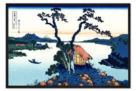 Gerahmter Kunstdruck See Suwa in Shinano Provinz
