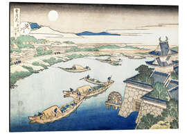 Magnettafel Mondschein auf dem Fluss Yodo