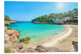 Foam board print Mallorca, Cala Llombards