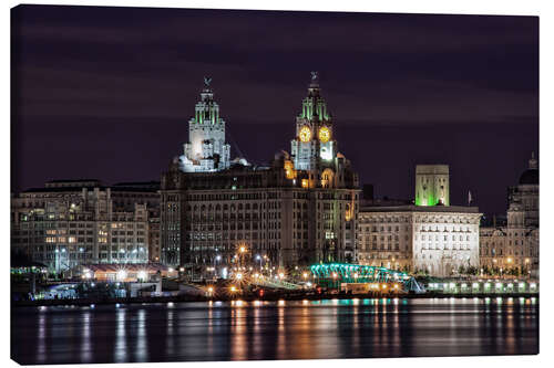 Canvas print Liverpool at Night