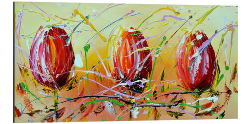 Tableau en aluminium Tulips IV