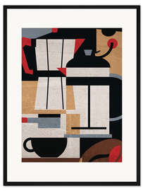 Gerahmter Kunstdruck Kaffee Methoden