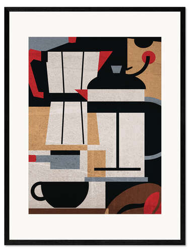 Gerahmter Kunstdruck Kaffee Methoden