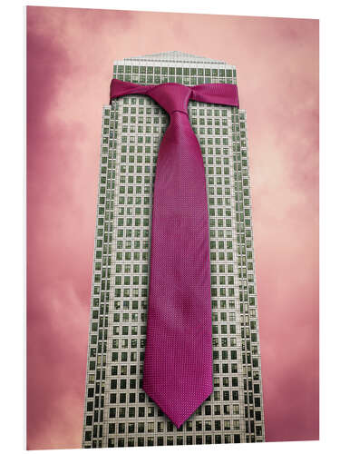 PVC print Tie on a London Skyscraper