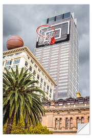 Wall sticker Basketball hoop on skyscraper