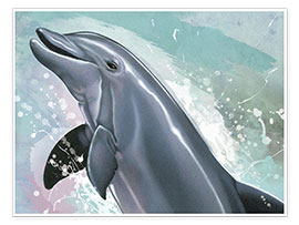 Wandbild  Mein Delfin - Großer Tümmler - Ashley Verkamp