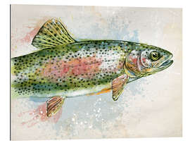 Galleriprint Splashing Rainbow Trout