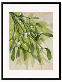 Impresión de arte enmarcada Christmas Mistletoe