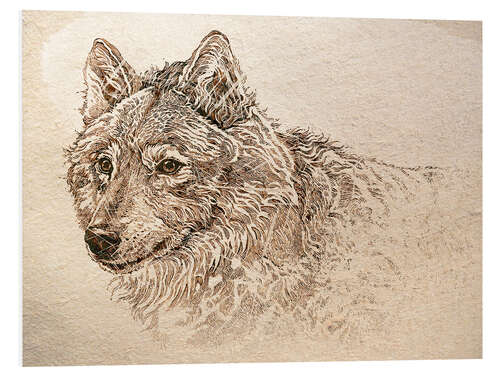 Tableau en PVC The Gray Wolf