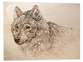 Tableau en PVC The Gray Wolf