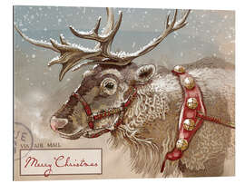 Gallery Print Luftpost Weihnachtsrentier