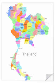 Sticker mural Thaïlande (anglais)