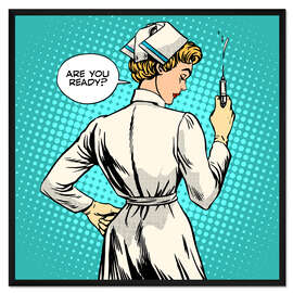 Gerahmter Kunstdruck Bist du bereit?