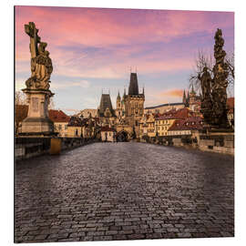 Magnettafel Charles Bridge, Prague at sunrise