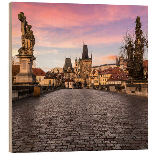 Trebilde Charles Bridge, Prague at sunrise