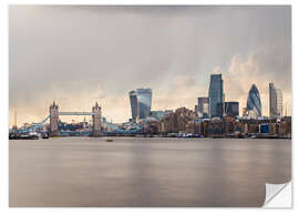 Självhäftande poster City of London Skyline