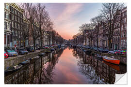 Sticker mural Amsterdam Canals at Sunrise