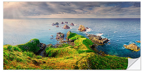 Naklejka na ścianę New Zealand Nugget Point