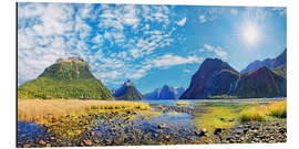 Stampa su alluminio Milford Sound New Zealand