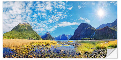 Naklejka na ścianę Milford Sound New Zealand